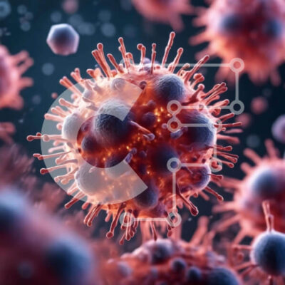 Intra Συλλεκτικό Ξύλινο Παζλ Plywood  4mm - Διαφορετικοί μικροοργανισμοί σε σκούρο φόντο Σε Ξύλινο Κουτί - Διαστάσεις Puzzle: 10x10 cm – 25 κομμάτια - Image 1