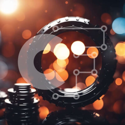 Intra Συλλεκτικό Ξύλινο Παζλ Plywood  4mm - Φωτογραφικός εξοπλισμός και νομίσματα σε κυκλικό αντικείμενο Σε Ξύλινο Κουτί - Διαστάσεις: 10x10 cm – 25 κομμάτια - Image 1