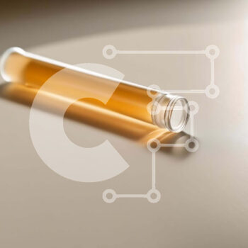 Intra Συλλεκτικό Ξύλινο Παζλ Plywood  4mm - Clear Tube με πορτοκαλί υγρό μέσα Σε Ξύλινο Κουτί - Διαστάσεις Puzzle: 10x10 cm – 25 κομμάτια - Image 1