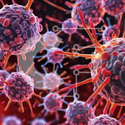 Intra Συλλεκτικό Ξύλινο Παζλ Plywood  4mm - Διάφοροι τύποι καρκινικών κυττάρων Σε Ξύλινο Κουτί - Διαστάσεις Puzzle: 10x10 cm – 25 κομμάτια - Image 1