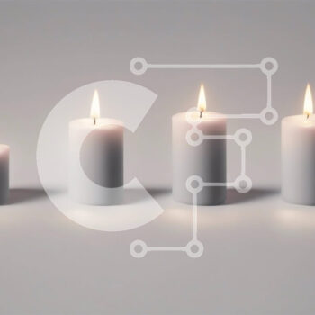 Intra Συλλεκτικό Ξύλινο Παζλ Plywood  4mm - Ομάδα αναμμένων λευκών κεριών σε εκρού φόντο Σε Ξύλινο Κουτί - Διαστάσεις Puzzle: 10x10 cm – 25 κομμάτια - Image 1