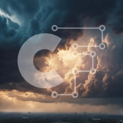 Intra Συλλεκτικό Ξύλινο Παζλ Plywood  4mm - Επικείμενη καταιγίδα με σκοτεινά σύννεφα Σε Ξύλινο Κουτί - Διαστάσεις Puzzle: 10x10 cm – 25 κομμάτια - Image 1