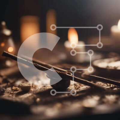 Intra Συλλεκτικό Ξύλινο Παζλ Plywood  4mm - Τραπέζι με ξυλάκια κανέλας, κηροπήγια και κεριά Σε Ξύλινο Κουτί - Διαστάσεις Puzzle: 10x10 cm – 25 κομμάτια - Image 1