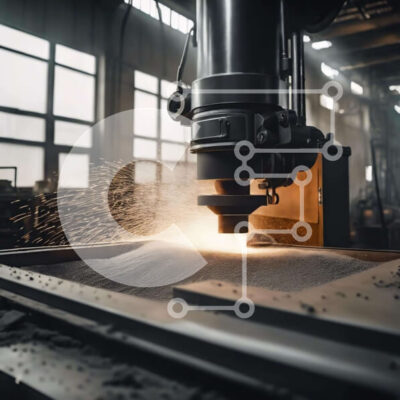 Intra Συλλεκτικό Ξύλινο Παζλ Plywood 4mm - Μηχανή κοπής μετάλλων σε βιομηχανικό περιβάλλον Σε Ξύλινο Κουτί - Διαστάσεις Puzzle: 10x10 cm – 25 κομμάτια - Image 1