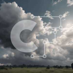 Intra Συλλεκτικό Ξύλινο Παζλ Plywood  4mm - Συννεφιασμένος ουρανός με πρόβατα στο χορτάρι και αεροπλάνο Σε Ξύλινο Κουτί - Διαστάσεις: 10x10 cm – 25 κομμάτια