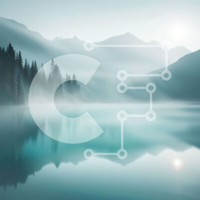 Intra Συλλεκτικό Ξύλινο Παζλ Plywood  4mm - Όμορφη εικόνα μιας ορεινής λίμνης με ομιχλώδη βουνά Σε Ξύλινο Κουτί - Διαστάσεις: 10x10 cm – 25 κομμάτια - Image 1