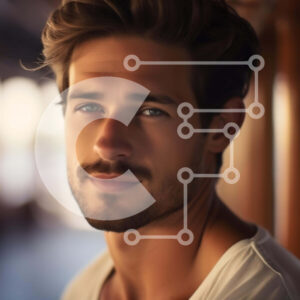 Intra Συλλεκτικό Ξύλινο Παζλ Plywood  4mm - Άνδρας που κάθεται σε ένα τρένο κοιτάζοντας έξω από το παράθυρο Σε Ξύλινο Κουτί - Διαστάσεις Puzzle: 10x10 cm – 25 κομμάτια