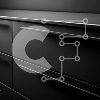 Intra Συλλεκτικό Ξύλινο Παζλ Plywood  4mm - Μαύρο Ντουλάπι Κουζίνας με Μοντέρνο Σχέδιο Σε Ξύλινο Κουτί - Διαστάσεις Puzzle: 10x10 cm – 25 κομμάτια - Image 1