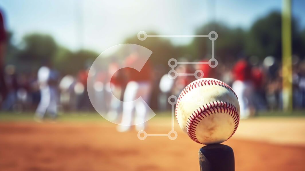 Intra Συλλεκτικό Ξύλινο Παζλ Plywood  4mm - Μπέιζμπολ στο ρόπαλο με παίκτες στο παρασκήνιο Σε Ξύλινο Κουτί - Διαστάσεις Puzzle: 10x10 cm – 25 κομμάτια