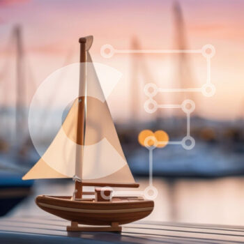 Intra Συλλεκτικό Ξύλινο Παζλ Plywood  4mm - Ξύλινο ιστιοφόρο στο λιμάνι στο ηλιοβασίλεμα Σε Ξύλινο Κουτί - Διαστάσεις Puzzle: 10x10 cm – 25 κομμάτια - Image 1