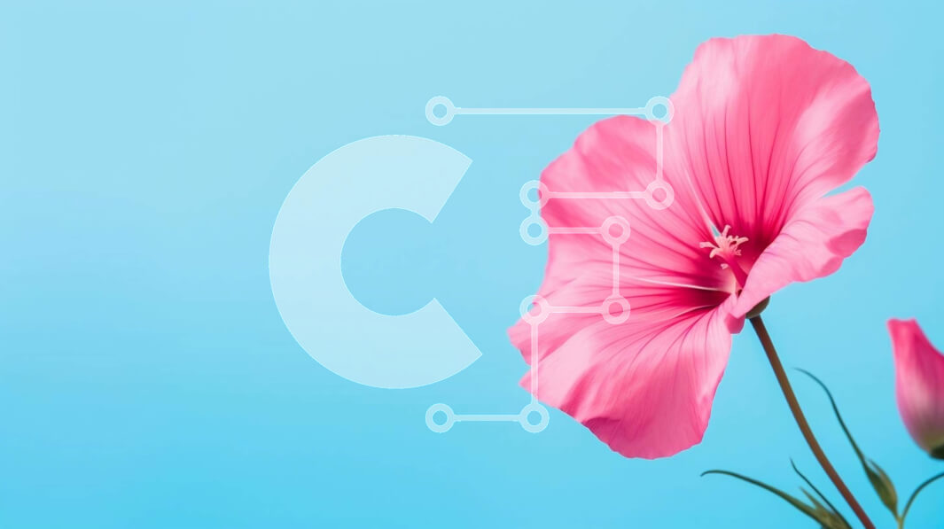 Intra Συλλεκτικό Ξύλινο Παζλ Plywood  4mm - Δύο ροζ λουλούδια σε μπλε φόντο Σε Ξύλινο Κουτί - Διαστάσεις: 10x10 cm – 25 κομμάτια