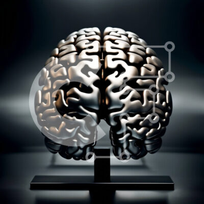 Intra Συλλεκτικό Ξύλινο Παζλ Plywood  4mm - Λεπτομερές τρισδιάστατο μοντέλο ανθρώπινου εγκεφάλου με αριστερό και δεξί ημισφαίριο Σε Ξύλινο Κουτί - Διαστάσεις Puzzle: 10x10 cm – 25 κομμάτια - Image 1