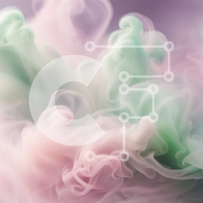 Intra Συλλεκτικό Ξύλινο Παζλ Plywood  4mm - Σαγηνευτική εικόνα ενός στροβιλιζόμενου καπνού σε ζωηρά χρώματα Σε Ξύλινο Κουτί - Διαστάσεις Puzzle: 10x10 cm – 25 κομμάτια - Image 1