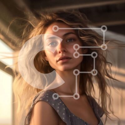 Intra Συλλεκτικό Ξύλινο Παζλ Plywood 4mm - Γαλήνια νεαρή γυναίκα που απολαμβάνει θέα στο ηλιοβασίλεμα μέσα από ένα παράθυρο Σε Ξύλινο Κουτί - Διαστάσεις Puzzle: 10x10 cm – 25 κομμάτια - Image 1