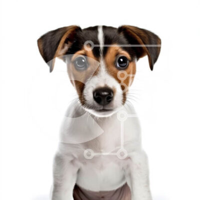 Intra Συλλεκτικό Ξύλινο Παζλ Plywood 4mm - Περίεργος σκύλος που κάθεται στα πίσω πόδια Σε Ξύλινο Κουτί - Διαστάσεις: 10x10 cm – 25 κομμάτια - Image 1