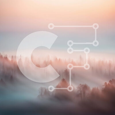 Intra Συλλεκτικό Ξύλινο Παζλ Plywood  4mm - Όμορφη εικόνα ενός ομιχλώδους τοπίου με γυμνά δέντρα και οροσειρά Σε Ξύλινο Κουτί - Διαστάσεις: 10x10 cm – 25 κομμάτια - Image 1