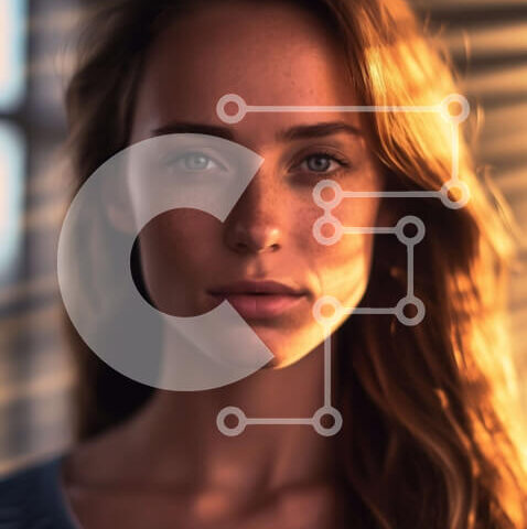 Intra Συλλεκτικό Ξύλινο Παζλ Plywood 4mm - Όμορφη γυναίκα με μακριά καστανά μαλλιά που στέκεται μπροστά από το παράθυρο Σε Ξύλινο Κουτί - Διαστάσεις Puzzle: 10x10 cm – 25 κομμάτια - Image 1