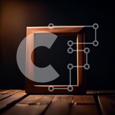 Intra Συλλεκτικό Ξύλινο Παζλ Plywood  4mm - Άδειο ξύλινο πλαίσιο σε ένα ξύλινο τραπέζι σε δωμάτιο με χαμηλό φωτισμό Σε Ξύλινο Κουτί - Διαστάσεις Puzzle: 10x10 cm – 25 κομμάτια - Image 1