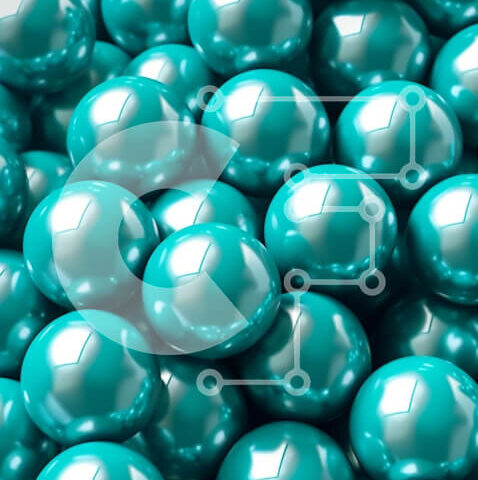 Intra Συλλεκτικό Ξύλινο Παζλ Plywood  4mm - Όμορφη κοντινή λήψη από μπλε μάρμαρα σε καθαρό λευκό φόντο Σε Ξύλινο Κουτί - Διαστάσεις: 10x10 cm – 25 κομμάτια - Image 1