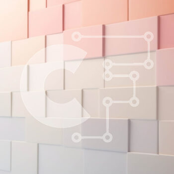 Intra Συλλεκτικό Ξύλινο Παζλ Plywood  4mm - Μοντέρνος και καθαρός λευκός και ροζ τοίχος από πλακάκια με μοτίβο πλέγματος Σε Ξύλινο Κουτί - Διαστάσεις Puzzle: 10x10 cm – 25 κομμάτια - Image 1