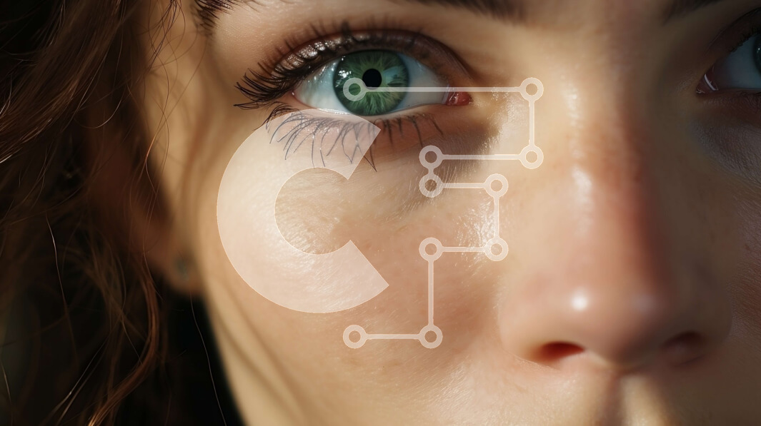 Intra Συλλεκτικό Ξύλινο Παζλ Plywood  4mm - Πορτρέτο μιας γυναίκας με μακριά καστανά μαλλιά και πράσινα μάτια Σε Ξύλινο Κουτί - Διαστάσεις Puzzle: 10x10 cm – 25 κομμάτια