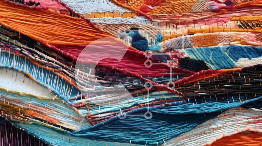 Intra Συλλεκτικό Ξύλινο Παζλ Plywood  4mm - Ζωντανό και ενεργητικό αφηρημένο έργο τέχνης φτιαγμένο με υφαντά νήματα Σε Ξύλινο Κουτί - Διαστάσεις Puzzle: 10x10 cm – 25 κομμάτια