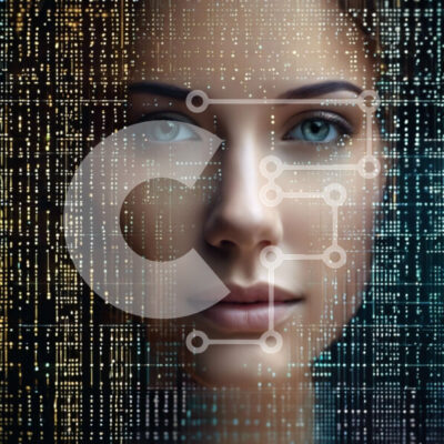 Intra Συλλεκτικό Ξύλινο Παζλ Plywood  4mm - Δυαδικός Κώδικας Γυναικείο Πρόσωπο - Τεχνητή Νοημοσύνη και Διεπαφές Ανθρώπου-Μηχανής Σε Ξύλινο Κουτί - Διαστάσεις Puzzle: 10x10 cm – 25 κομμάτια - Image 1