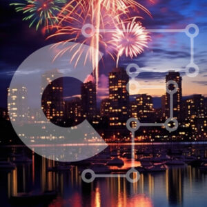 Intra Συλλεκτικό Ξύλινο Παζλ Plywood  4mm - Θεαματική επίδειξη πυροτεχνημάτων πάνω από τον ορίζοντα της πόλης τη νύχτα Σε Ξύλινο Κουτί - Διαστάσεις Puzzle: 10x10 cm – 25 κομμάτια