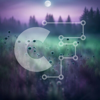 Intra Συλλεκτικό Ξύλινο Παζλ Plywood  4mm - Εκπληκτική εικόνα ενός χωραφιού με μοβ λουλούδια το σούρουπο με πανσέληνο Σε Ξύλινο Κουτί - Διαστάσεις: 10x10 cm – 25 κομμάτια - Image 1