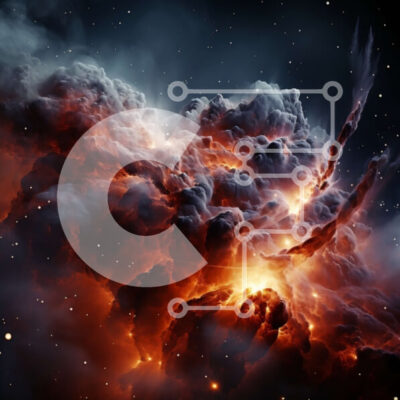 Intra Συλλεκτικό Ξύλινο Παζλ Plywood  4mm - Εκπληκτική εικόνα του νεφελώματος στον αστερισμό του Ωρίωνα με φωτεινά αστέρια Σε Ξύλινο Κουτί - Διαστάσεις Puzzle: 10x10 cm – 25 κομμάτια - Image 1