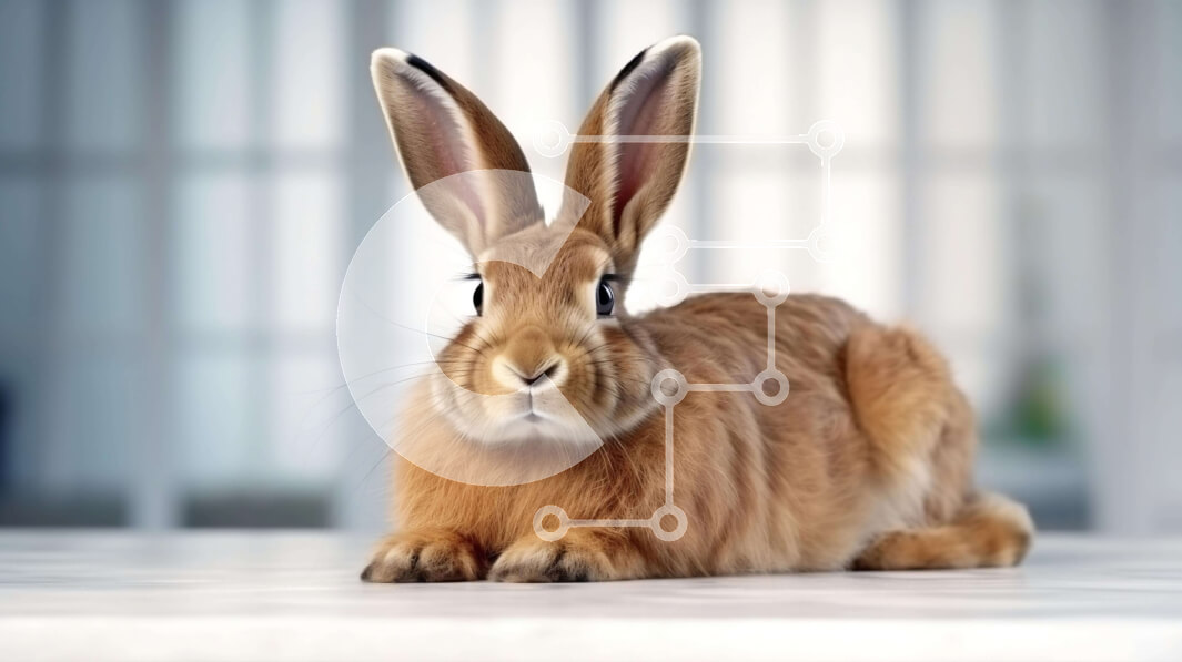 Intra Συλλεκτικό Ξύλινο Παζλ Plywood  4mm - Καφέ κουνέλι που κάθεται στο τραπέζι Σε Ξύλινο Κουτί - Διαστάσεις: 10x10 cm – 25 κομμάτια