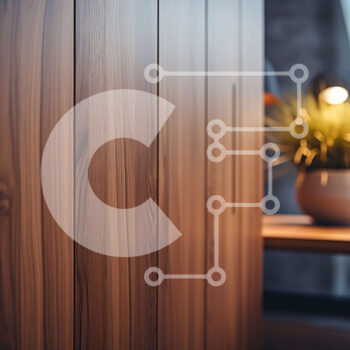 Intra Συλλεκτικό Ξύλινο Παζλ Plywood  4mm - Ξύλινος τοίχος με φυτό σε γλάστρα σε σαλόνι/χώρο γραφείου Σε Ξύλινο Κουτί - Διαστάσεις Puzzle: 10x10 cm – 25 κομμάτια - Image 1