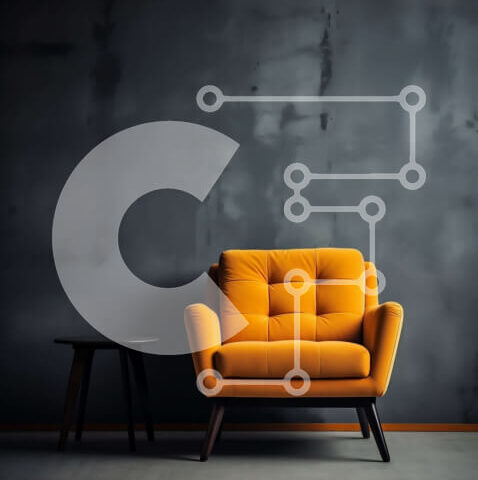 Intra Συλλεκτικό Ξύλινο Παζλ Plywood  4mm - Κίτρινη πολυθρόνα σε μινιμαλιστικό δωμάτιο Σε Ξύλινο Κουτί - Διαστάσεις Puzzle: 10x10 cm – 25 κομμάτια - Image 1