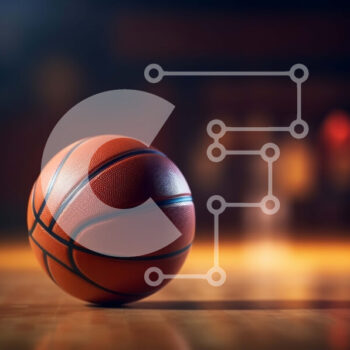 Intra Συλλεκτικό Ξύλινο Παζλ Plywood  4mm - Μπάσκετ στο ξύλινο γήπεδο Σε Ξύλινο Κουτί - Διαστάσεις Puzzle: 10x10 cm – 25 κομμάτια - Image 1