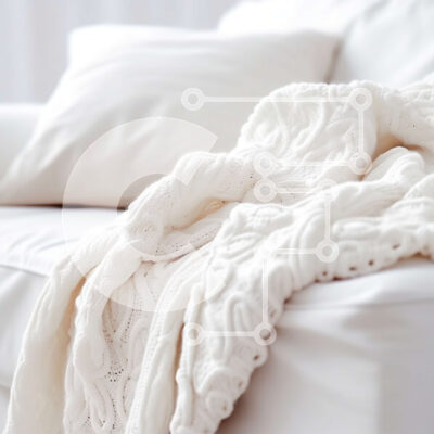 Intra Συλλεκτικό Ξύλινο Παζλ Plywood  4mm - Φιλόξενο σαλόνι με απαλή λευκή κουβέρτα στον καναπέ Σε Ξύλινο Κουτί - Διαστάσεις Puzzle: 10x10 cm – 25 κομμάτια - Image 1