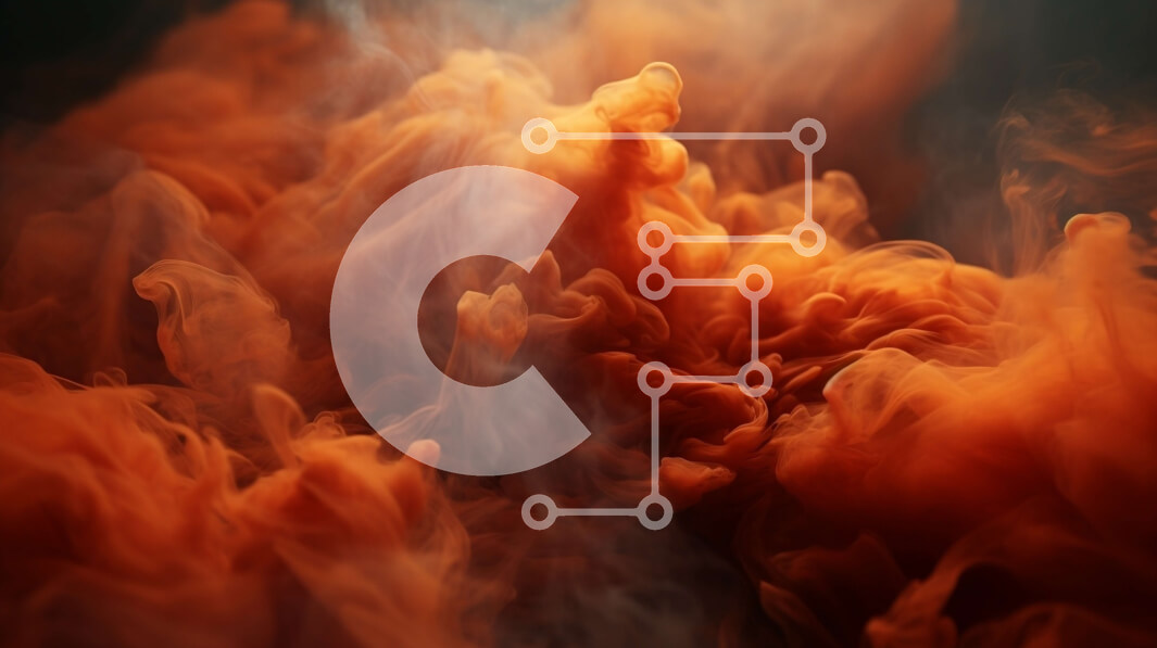 Intra Συλλεκτικό Ξύλινο Παζλ Plywood  4mm - Κοντινό πλάνο στροβιλιζόμενης πορτοκαλί υγρής ουσίας Σε Ξύλινο Κουτί - Διαστάσεις Puzzle: 10x10 cm – 25 κομμάτια