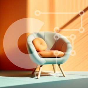 Intra Συλλεκτικό Ξύλινο Παζλ Plywood  4mm - Κομψό σαλόνι με μεγάλο παράθυρο και δερμάτινη καρέκλα Σε Ξύλινο Κουτί - Διαστάσεις Puzzle: 10x10 cm – 25 κομμάτια