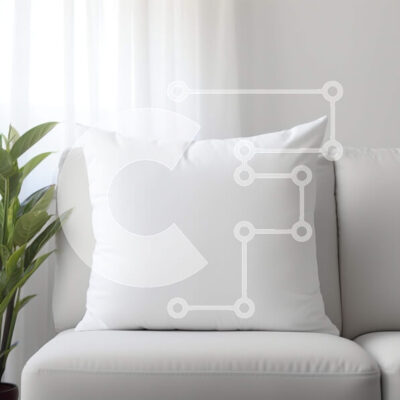 Intra Συλλεκτικό Ξύλινο Παζλ Plywood  4mm - Λευκό μαξιλάρι στον καναπέ στο σαλόνι Σε Ξύλινο Κουτί - Διαστάσεις Puzzle: 10x10 cm – 25 κομμάτια - Image 1