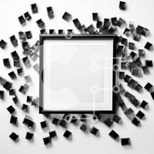 Intra Συλλεκτικό Ξύλινο Παζλ Plywood  4mm - Επαγγελματικό λευκό λευκό πλαίσιο με μινιμαλιστική αισθητική Σε Ξύλινο Κουτί - Διαστάσεις: 10x10 cm – 25 κομμάτια