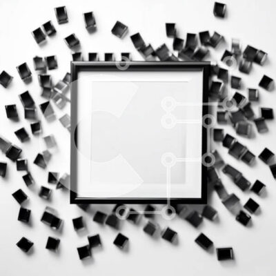 Intra Συλλεκτικό Ξύλινο Παζλ Plywood  4mm - Επαγγελματικό λευκό λευκό πλαίσιο με μινιμαλιστική αισθητική Σε Ξύλινο Κουτί - Διαστάσεις: 10x10 cm – 25 κομμάτια - Image 1