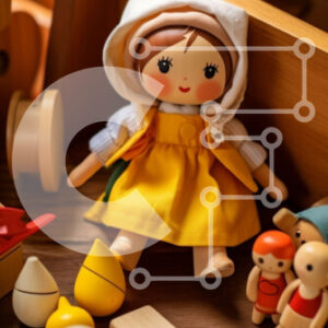 Intra Συλλεκτικό Ξύλινο Παζλ Plywood  4mm - Συλλογή από ξύλινα παιχνίδια σε ξύλινη επιφάνεια Σε Ξύλινο Κουτί - Διαστάσεις: 10x10 cm – 25 κομμάτια