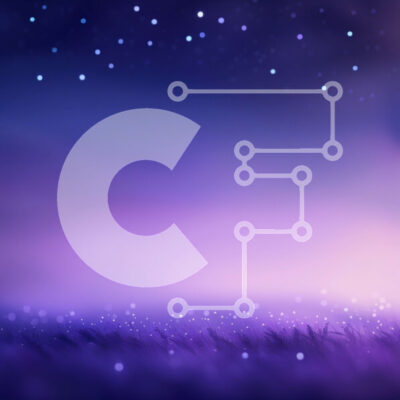 Intra Συλλεκτικό Ξύλινο Παζλ Plywood  4mm - Εκπληκτική εικόνα ενός μωβ και μπλε νυχτερινού ουρανού με αστέρια και γρασίδι Σε Ξύλινο Κουτί - Διαστάσεις: 10x10 cm – 25 κομμάτια - Image 1