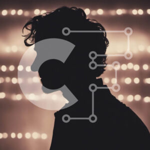 Intra Συλλεκτικό Ξύλινο Παζλ Plywood  4mm - Άνδρας σιλουέτα με σγουρά μαλλιά Σε Ξύλινο Κουτί - Διαστάσεις Puzzle: 10x10 cm – 25 κομμάτια