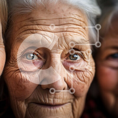 Intra Συλλεκτικό Ξύλινο Παζλ Plywood 4mm - Πορτρέτο τριών χαμογελαστών ηλικιωμένων γυναικών Σε Ξύλινο Κουτί - Διαστάσεις Puzzle: 10x10 cm – 25 κομμάτια - Image 1