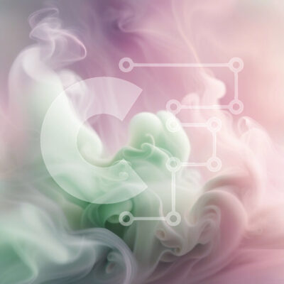 Intra Συλλεκτικό Ξύλινο Παζλ Plywood  4mm - Ζωντανή εικόνα ενός πολύχρωμου στροβιλισμού καπνού Σε Ξύλινο Κουτί - Διαστάσεις Puzzle: 10x10 cm – 25 κομμάτια - Image 1