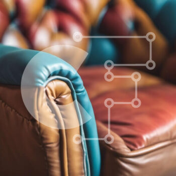 Intra Συλλεκτικό Ξύλινο Παζλ Plywood  4mm - Κοντινή όψη μιας δερμάτινης καρέκλας μοναδικού σχεδίου Σε Ξύλινο Κουτί - Διαστάσεις Puzzle: 10x10 cm – 25 κομμάτια - Image 1