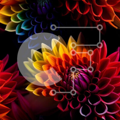 Intra Συλλεκτικό Ξύλινο Παζλ Plywood  4mm - Ζωντανό και πλούσιο μπουκέτο με πολύχρωμα λουλούδια σε ένα βάζο Σε Ξύλινο Κουτί - Διαστάσεις: 10x10 cm – 25 κομμάτια - Image 1