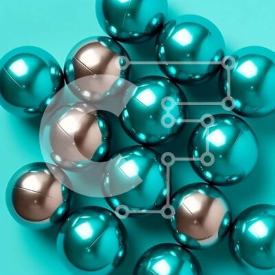 Intra Συλλεκτικό Ξύλινο Παζλ Plywood 4mm - Πολύχρωμα μπλε μάρμαρα σε ζωντανό τιρκουάζ φόντο Σε Ξύλινο Κουτί - Διαστάσεις: 10x10 cm – 25 κομμάτια - Image 1