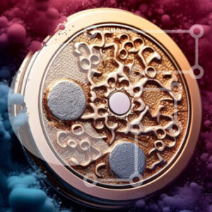 Intra Συλλεκτικό Ξύλινο Παζλ Plywood  4mm - Κομψό χρυσό συμπαγές με λουλουδάτα και γεωμετρικά σχέδια Σε Ξύλινο Κουτί - Διαστάσεις Puzzle: 10x10 cm – 25 κομμάτια