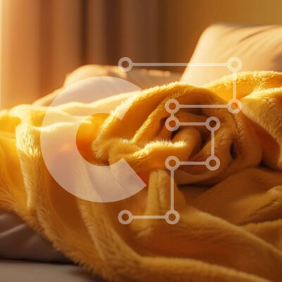 Intra Συλλεκτικό Ξύλινο Παζλ Plywood  4mm - Άνετη κίτρινη κουβέρτα σε ένα ηλιόλουστο κρεβάτι Σε Ξύλινο Κουτί - Διαστάσεις Puzzle: 10x10 cm – 25 κομμάτια - Image 1